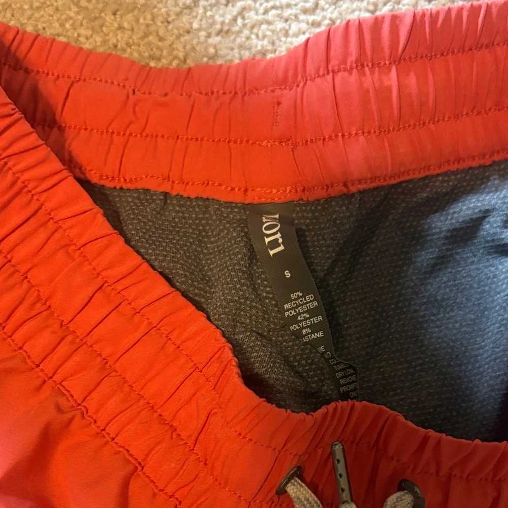 Vuori Coral-Red Elastic Waist Athletic Shorts - Picture 2 of 2